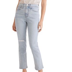 Madewell The Perfect Vintage Crop Distressed Jean In Sudbury Wash